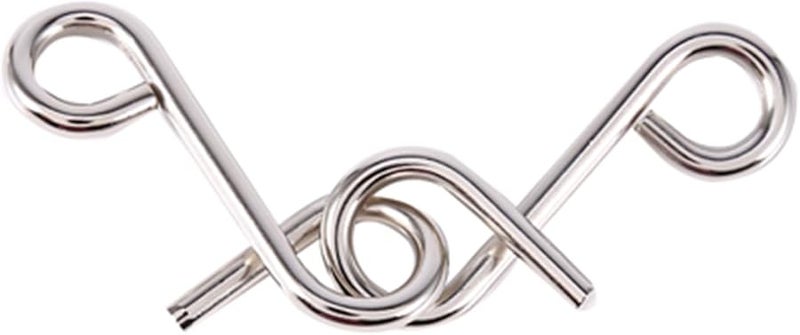 Metal Wire IQ Test Brain Teaser Puzzles 8Pcs Set Logic Games for Adults and Kids - Image 1